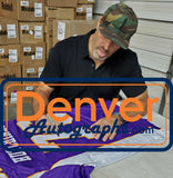 Steve Hutchinson Autographed/Signed Pro Style Purple XL Jersey HOF BAS 28645