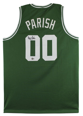 Robert Parish Authentic Signed Green Pro Style Jersey Autographed BAS Witnessed