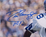 Drew Pearson Signed Framed Dallas Cowboys 16x20 Photo HOF 21 Inscribed JSA ITP