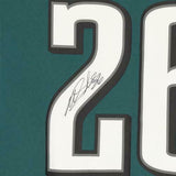 Framed Miles Sanders Philadelphia Eagles Autographed Green Nike Game Jersey