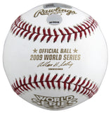 2009 Yankees (9) Jeter Rivera Posada Signed 2009 WS Logo Oml Baseball Steiner 1