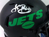 John Riggins Signed New York Jets Eclipse Speed Mini Helmet- Beckett W *Silver