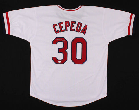 Orlando Cepeda Signed Cardinals Jersey (JSA COA) 1967 NL MVP / 11x All Star 1B