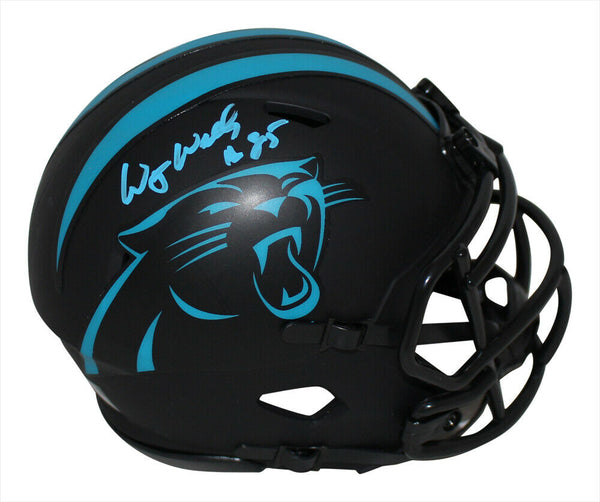 Wesley Walls Autographed Carolina Panthers Eclipse Mini Helmet Beckett 34102