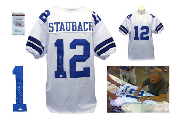 Roger Staubach Autographed SIGNED Jersey - JSA Witnessed Authenticated - White