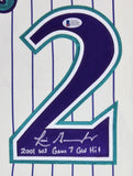 D-Backs Luis Gonzalez "2001 WS Game 7 GW Hit" Signed Framed Jersey BAS Witness