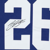 Saquon Barkley New York Giants Autographed Blue Nike Elite Jersey