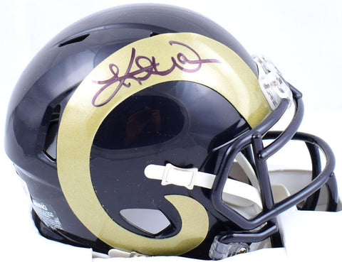Kurt Warner Autographed St. Louis Rams 00-16 Speed Mini Helmet - Beckett W Holo