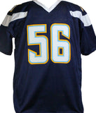 Shawne Merriman Autographed Blue Pro Style Jersey - Beckett W Auth