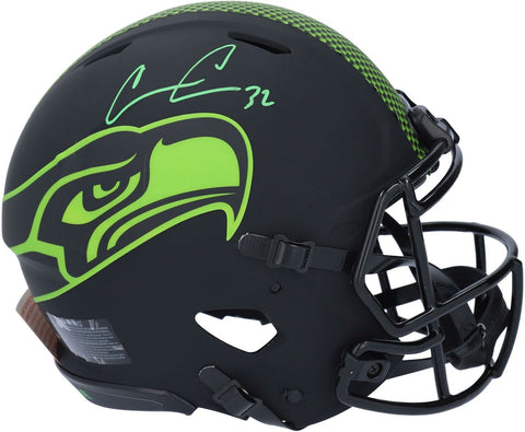 Chris Carson Seattle Seahawks Signed Eclipse Alternate Authentic Helmet