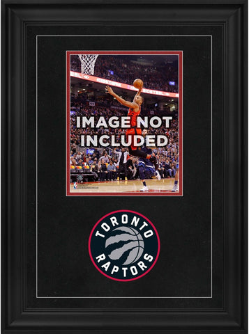  Toronto Raptors Brown Framed Logo Jersey Display Case