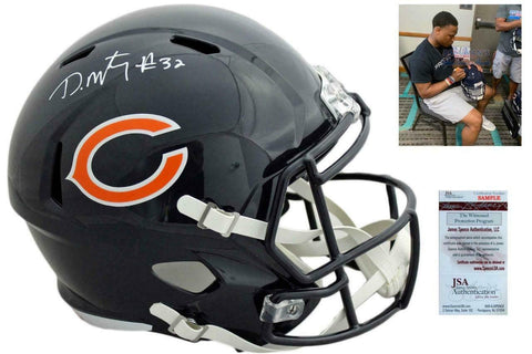 Chicago Bears David Montgomery Autographed Signed Helmet - JSA Authentic