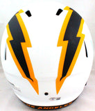 Keenan Allen Autographed LA Chargers Lunar Speed F/S Helmet-Beckett W *Blue