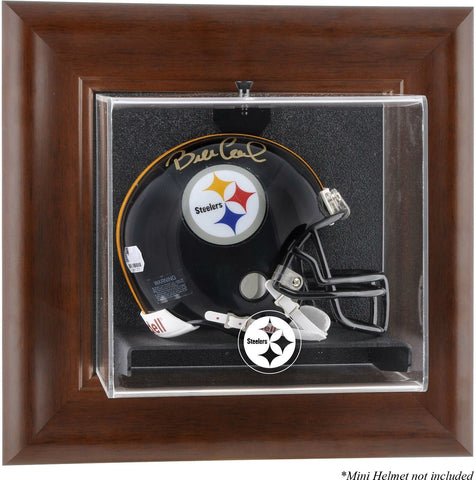Steelers Brown Mini Helmet Display Case - Fanatics