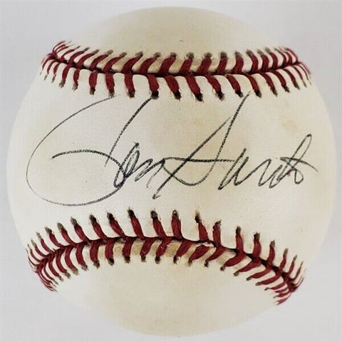Ron Santo Signed ONL Leonard Coleman Baseball (JSA COA) Cubs Hall of Fame 3 Base
