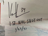 KAAPO KAHKONEN Autographed "1st NHL Shut Out" 16" x 20" Photograph FANATICS LE