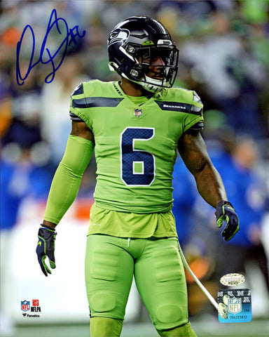 QUANDRE DIGGS AUTOGRAPHED 8X10 PHOTO SEATTLE SEAHAWKS MCS HOLO STOCK #200278