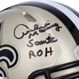Autographed Archie Manning Saints Mini Helmet