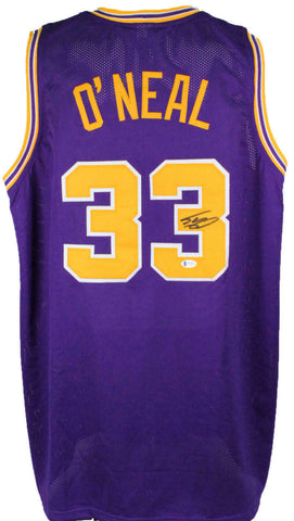 Shaquille O'Neal Autographed Purple College Style Jersey - Beckett W Auth *L3