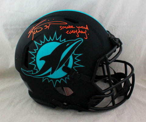 Ricky Williams Signed Dolphins F/S Eclipse Authentic Helmet w/SWED-Becket W Auth