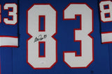ANDRE REED (Bills blue TOWER) Signed Autographed Framed Jersey JSA