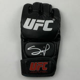 Autographed/Signed FRANCIS NGANNOU UFC MMA Black Fighting Glove Beckett BAS COA
