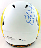 Eric Dickerson Autographed LA Rams F/S Lunar Speed Helmet w/ HOF- Beckett W*Blue