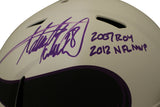 Adrian Peterson Signed Vikings Authentic Lunar Helmet ROY MVP Beckett 34937