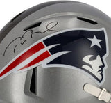 Tom Brady Buccaneers/Patriots Signed Half/Half Helmet-Signature NE Side