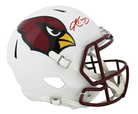 Cardinals Kyler Murray Signed Flat White Full Size Speed Rep Helmet BAS Witness