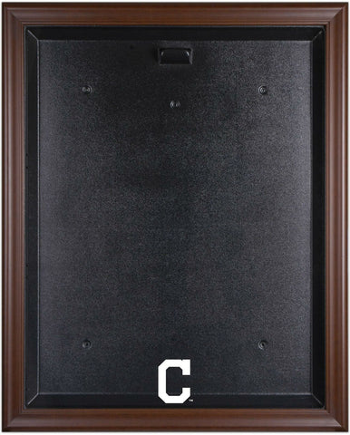 Indians Brown Framed Logo Jersey Display Case-Fanatics Authentic