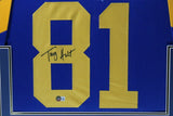 TORRY HOLT (Rams throwback SKYLINE) Signed Autographed Framed Jersey Beckett