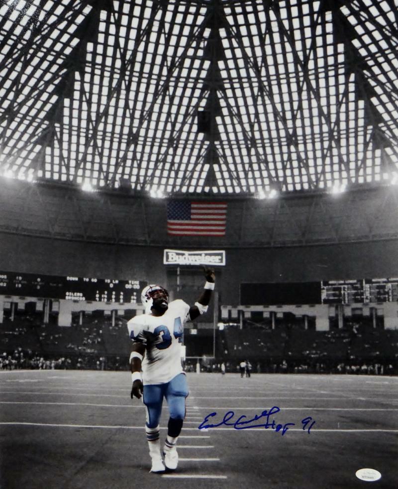 Earl Campbell Signed Autographed Houston Oilers Mitchell & Ness