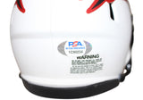Curtis Martin Autographed New England Patriots Lunar Mini Helmet PSA 37031