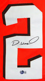 Denzel Ward Autographed Orange Pro Style Jersey-Beckett W Hologram