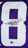 Adrian Peterson Autographed Purple Pro Style Jersey-Beckett W Hologram *Black