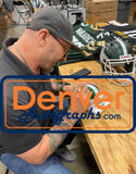 Tony Mandarich Signed Michigan State Spartans Green Mini Helmet Beckett 35583