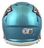 Jaguars Fred Taylor Authentic Signed Flash Speed Mini Helmet BAS Witnessed