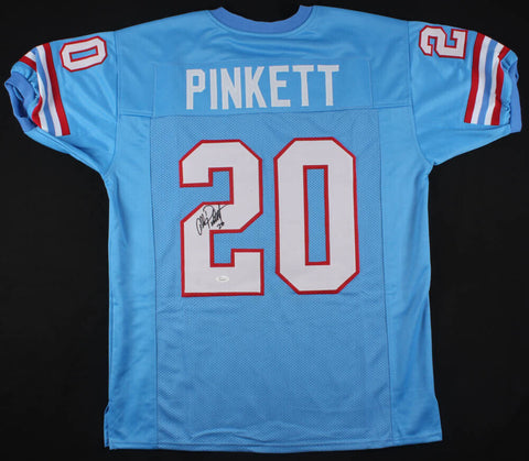 Allen Pinkett Signed Houston Oilers Jersey (JSA COA) Ex Notre Dame Running Back