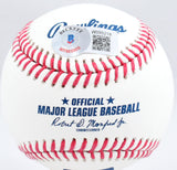 Rickey Henderson Autographed Rawlings OML Baseball w/ HOF - Beckett W Hologram