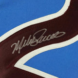 FRAMED Autographed/Signed MIKE SCHMIDT 33x42 Philadelphia Blue Jersey JSA COA