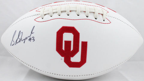 Sterling Shepard Autographed OU Sooners Logo Football- JSA W Auth