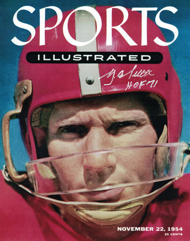 YA Tittle Autographed San Francisco 49ers Sports Illustrated 8x10 Photo 27948
