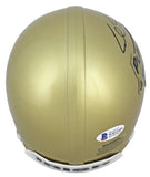 Notre Dame Cole Kmet Authentic Signed PLAC Mini Helmet Autographed BAS Witnessed