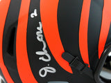 Ja'Marr Chase Signed Cincinnati Bengals Eclipse Speed Mini Helme -Beckett W Holo