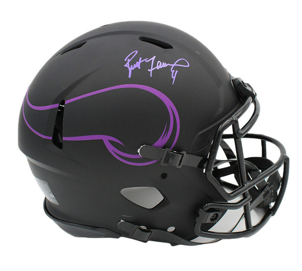 Brett Favre Signed Minnesota Vikings Speed Authentic Eclipse NFL Helmet