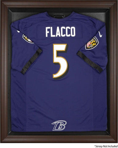 Baltimore Ravens Framed Logo Jersey Display Case - Brown - Fanatics Authentic