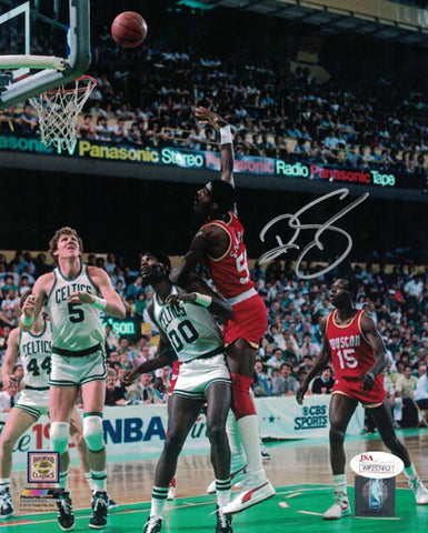 Ralph Sampson Autographed Houston Rockets 8x10 Photo vs Celtics JSA 19129