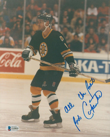 Bruins Bob Carpenter All The Best Authentic Signed 8x10 Photo BAS #AA48026