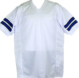 Triplets Aikman Irvin Smith Autographed White Pro Style Jersey- Beckett W Auth